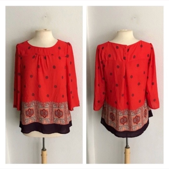 Anthropologie Tops - Maeve Rila Bordered Blouse